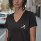 Logo Butter Soft V-Neck in Black