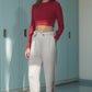 Roll Tide Softest Fleece Jogger in White