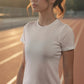 Mini Logo Butter Soft Crew in White