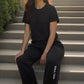 Roll Tide Softest Fleece Straight Leg Sweatpant in Black