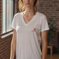 Logo Butter Soft V-Neck in White