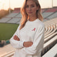 Logo Softest Fleece Crewneck in White
