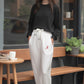 Logo Softest Fleece Jogger in White