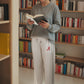 Logo Softest Fleece Straight Leg Sweatpant in White