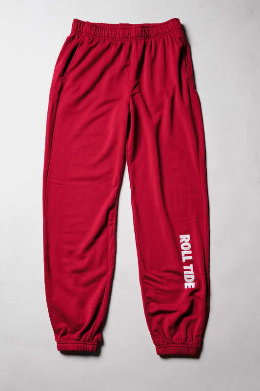 Roll Tide Softest Fleece Jogger in Crimson