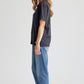 Mini Logo Butter Soft Boxy Crop in Black