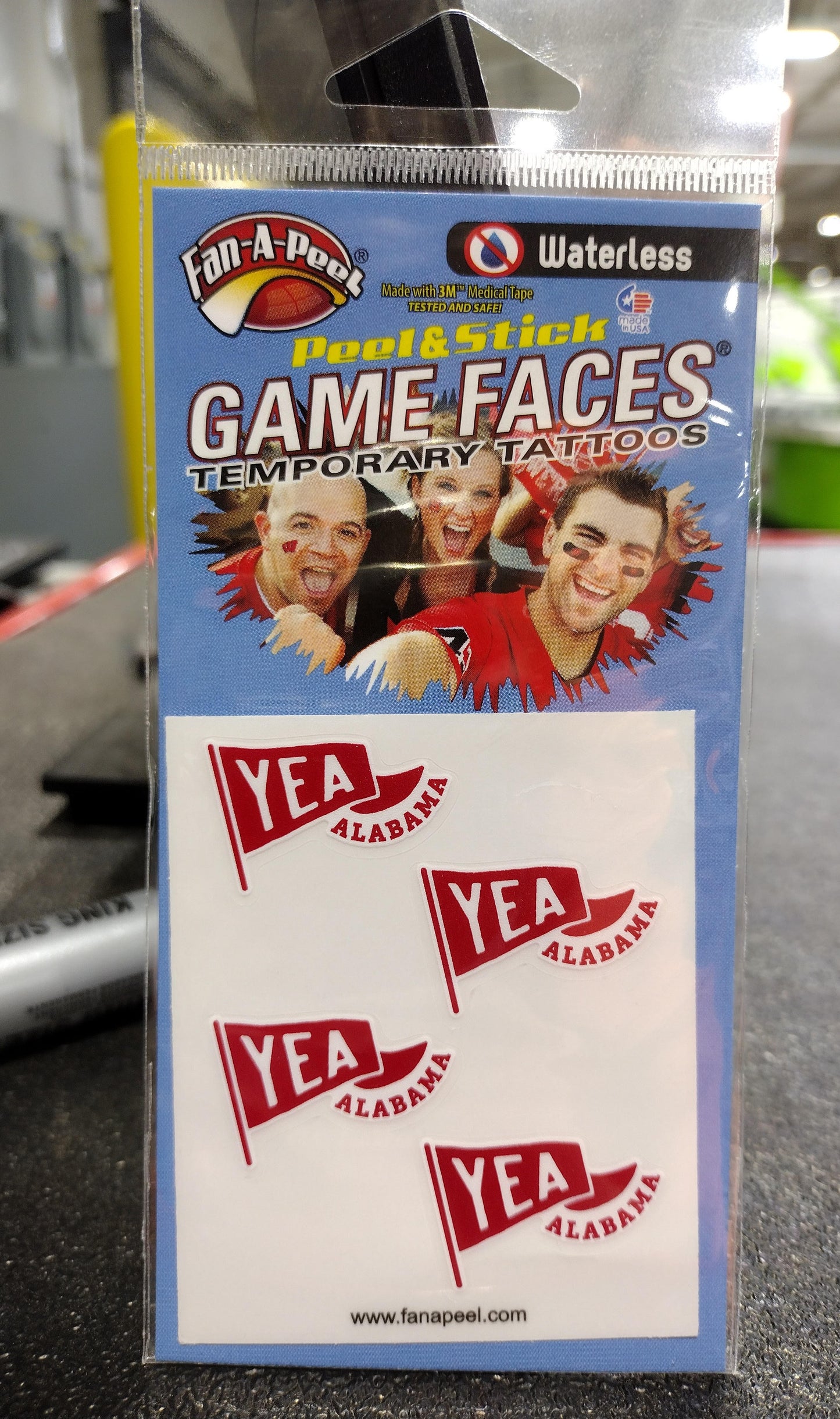 Yea Alabama Gameday Face Stickers