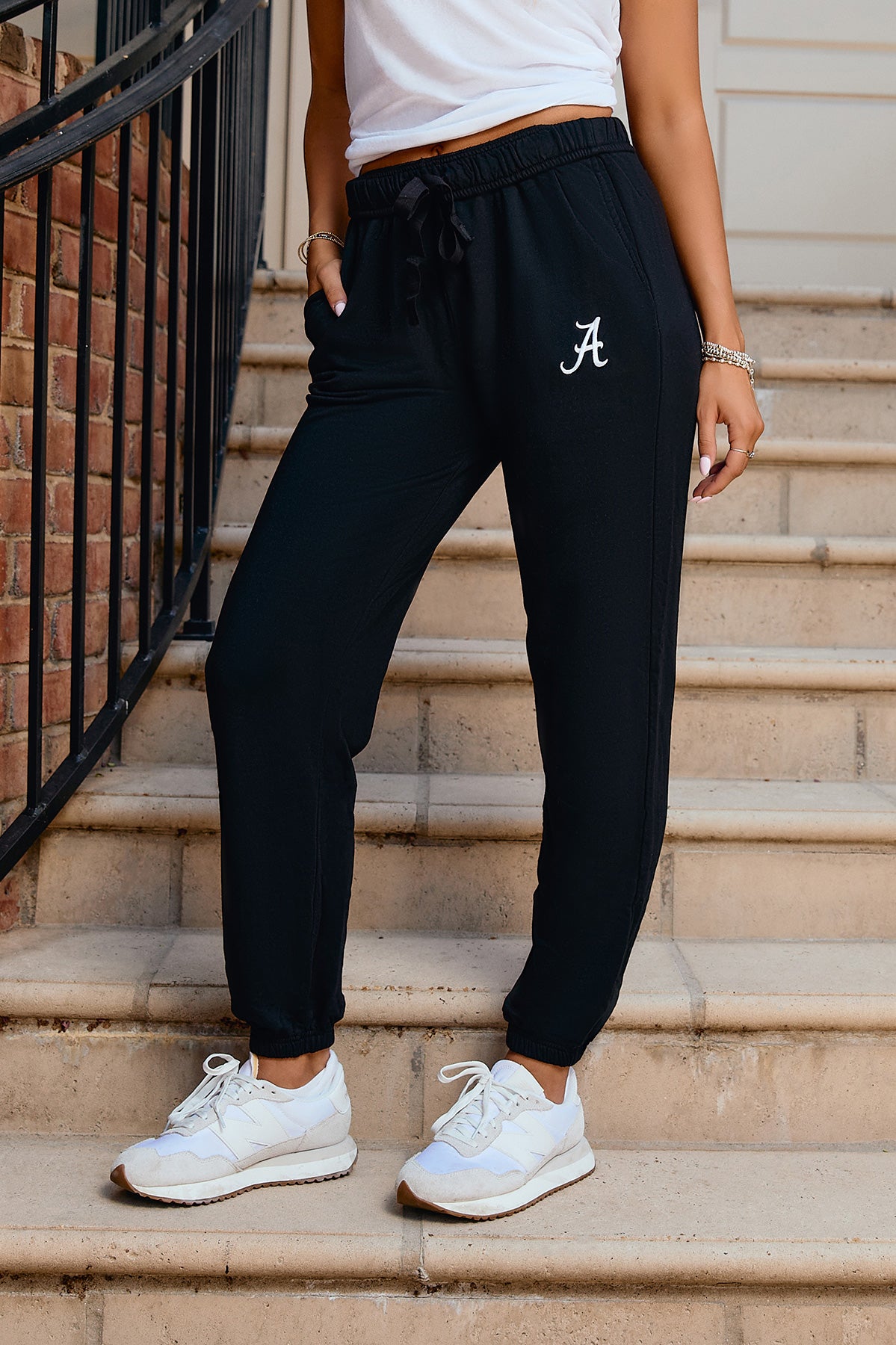 Logo Softest Fleece Jogger in Black