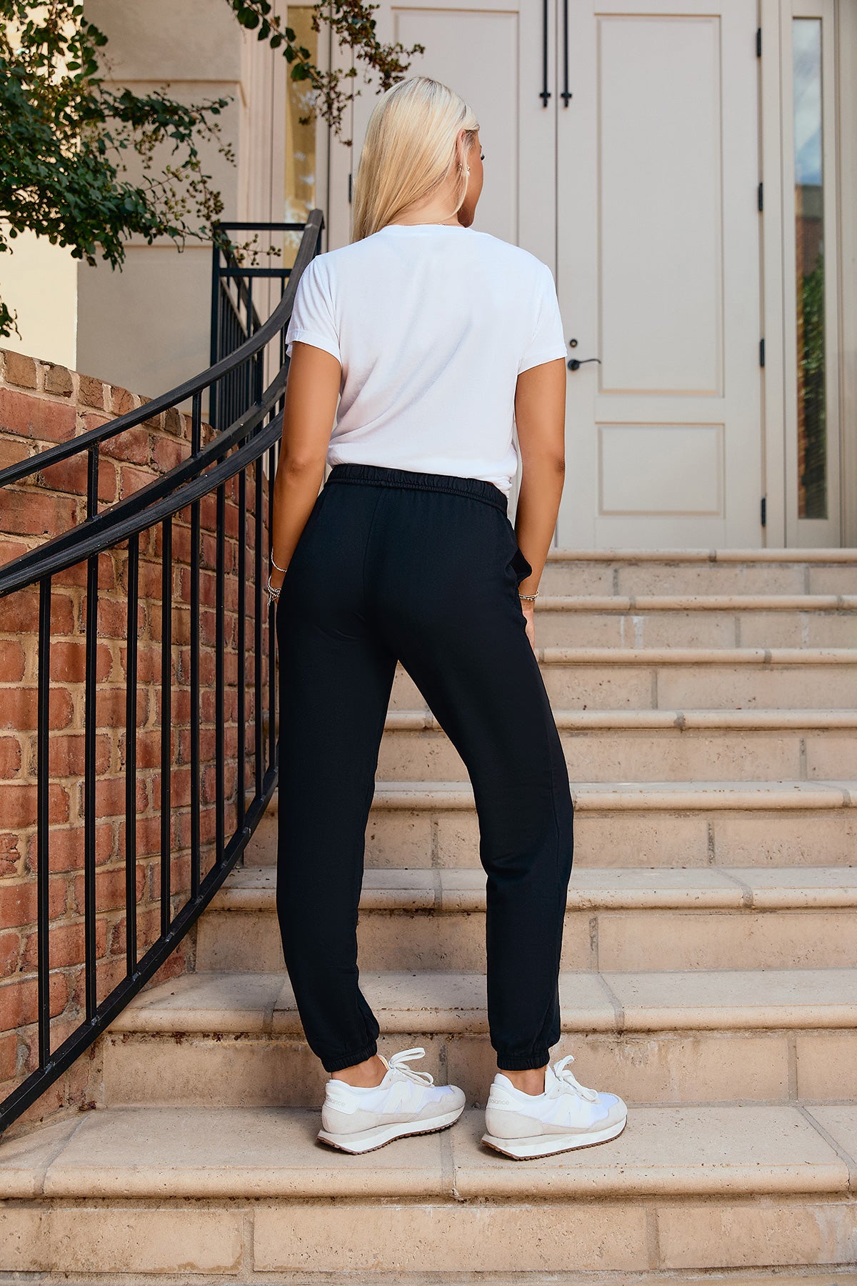 Logo Softest Fleece Jogger in Black