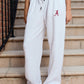 Logo Softest Fleece Straight Leg Sweatpant in White