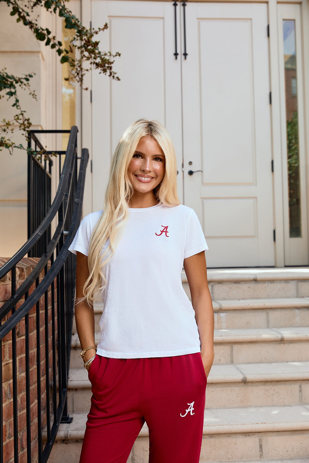 Logo Butter Soft Crew in White