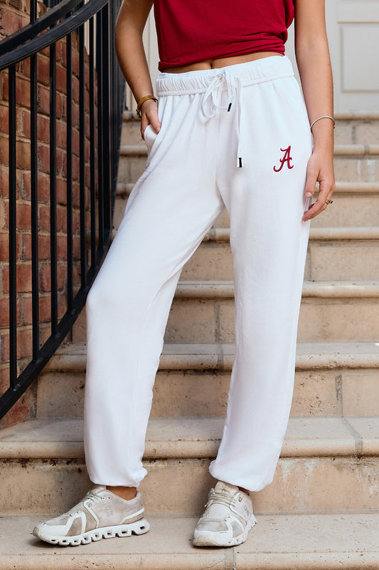 Logo Softest Fleece Jogger in White