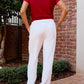 Roll Tide Softest Fleece Jogger in White