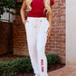 Roll Tide Softest Fleece Jogger in White
