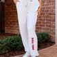 Roll Tide Softest Fleece Jogger in White