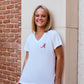 Logo Butter Soft V-Neck in White