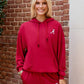 Logo Softest Fleece Hoodie in Crimson