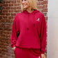Logo Softest Fleece Hoodie in Crimson