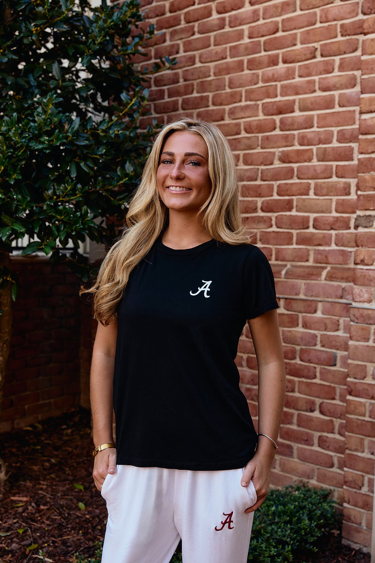 Logo Butter Soft Crew in Black