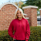 Mini Bama Softest Fleece Hoodie in Crimson
