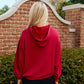 Mini Bama Softest Fleece Hoodie in Crimson