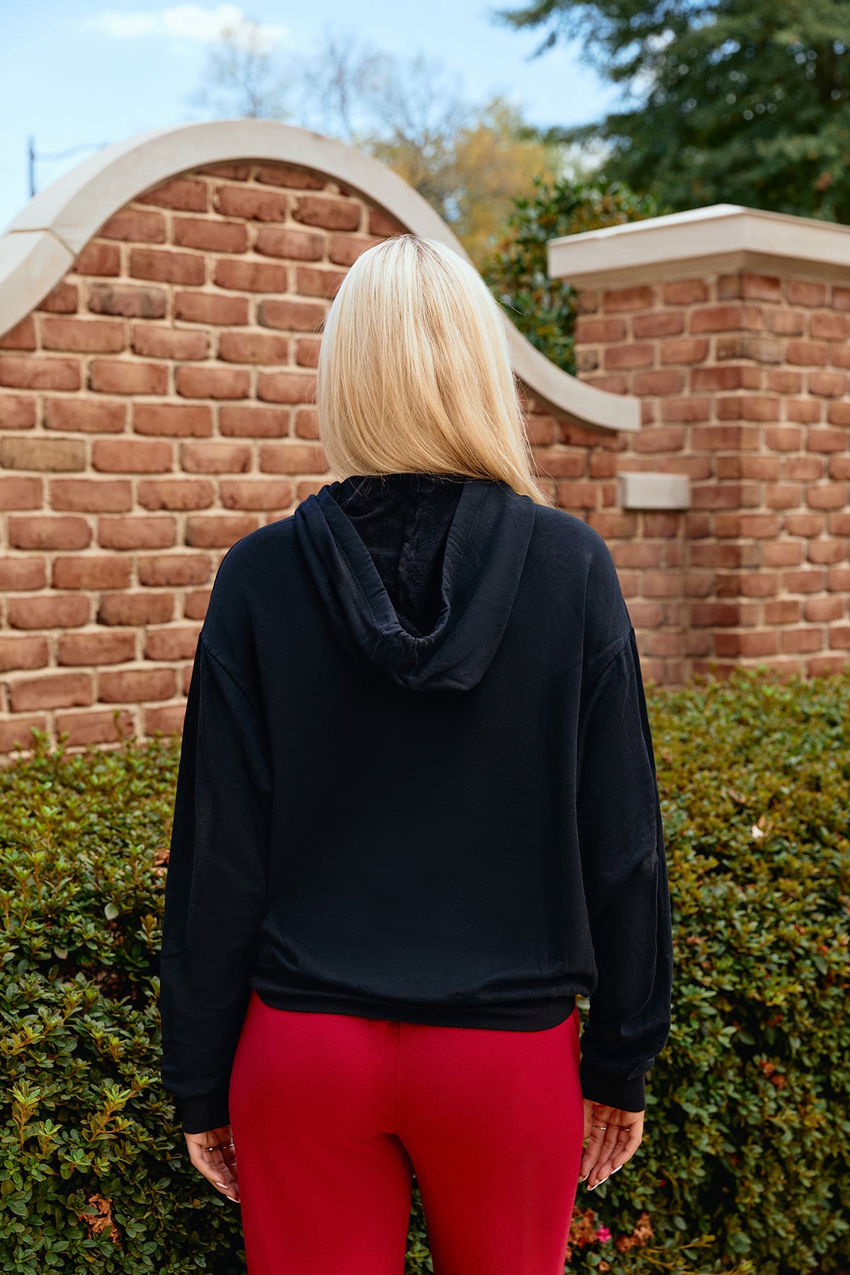 Mini Bama Softest Fleece Hoodie in Black