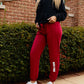 Roll Tide Softest Fleece Jogger in Crimson