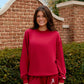Mini Bama Softest Fleece Crewneck in Crimson