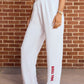 Roll Tide Softest Fleece Straight Leg Sweatpant in White