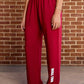 Roll Tide Softest Fleece Straight Leg Sweatpant in Crimson