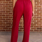 Roll Tide Softest Fleece Straight Leg Sweatpant in Crimson